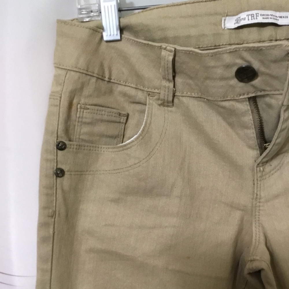 Zara Trafaluc Tan Slim Jeans - Size 10